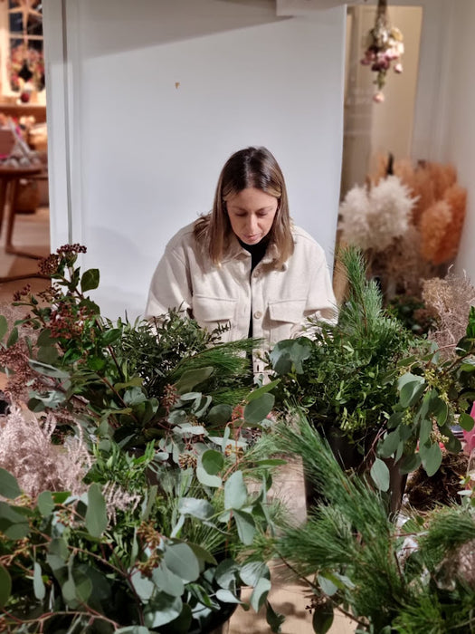 Christmas Wreath Workshop- The Blonde Beet