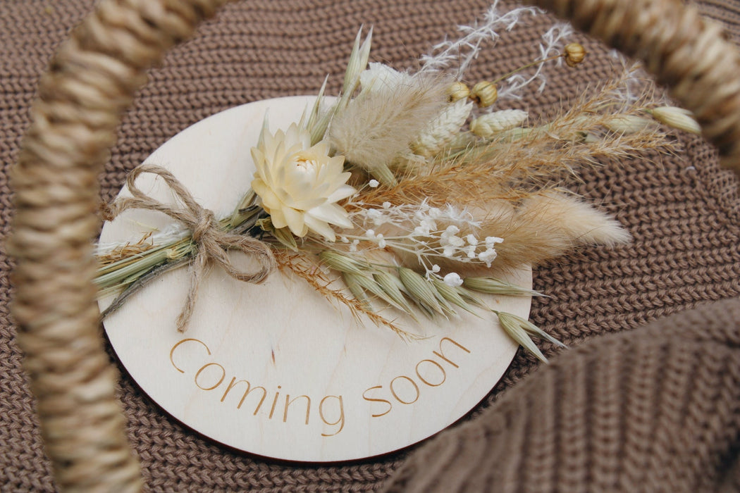 Coming Soon Baby Announcement Plaque