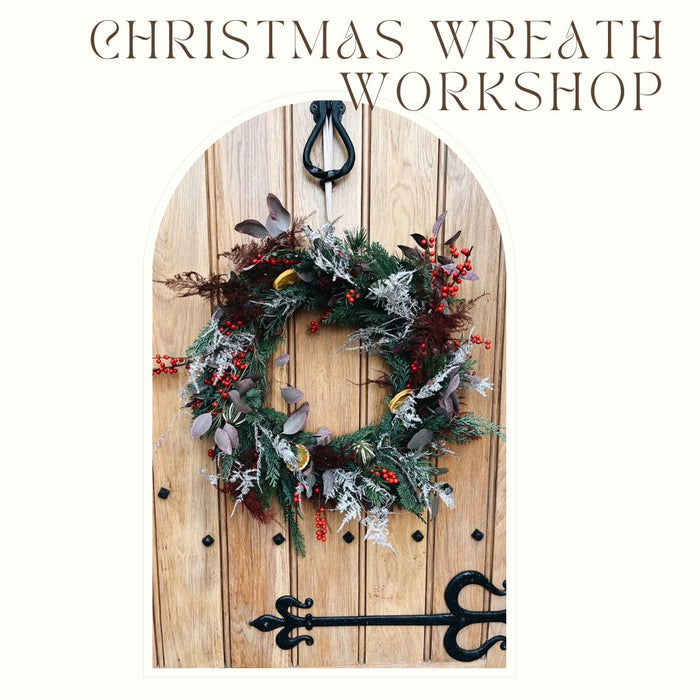 Christmas Wreath Workshop- The Blonde Beet